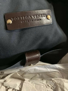 New $1200 Bottega Veneta Men Leather Brefcase Bag Black Italy