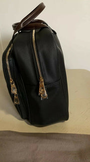 New $1200 Bottega Veneta Men Leather Brefcase Bag Black Italy