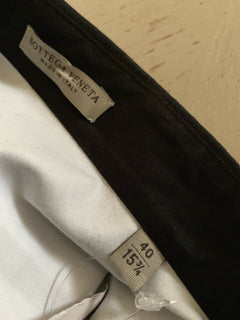 NWT 890 Bottega Veneta Mens Dress Shirt Black/White 40/15 3/4 Italy