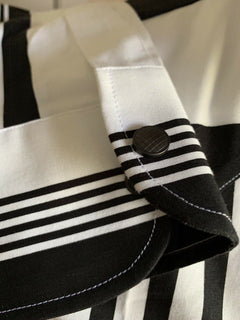 NWT 890 Bottega Veneta Mens Dress Shirt Black/White 40/15 3/4 Italy