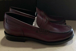 NIB $940 Bottega Veneta Mens Leather Loafers Shoes Burgundy 6 US ( 39 Eu ) Ita