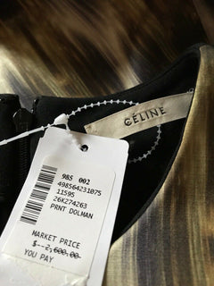 New $2600 CELINE Womens Dress Black/Brown Size 36 Eu ( S US )  France