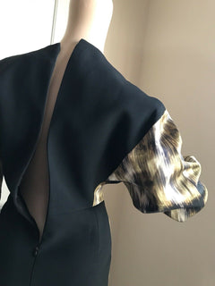 New $2600 CELINE Womens Dress Black/Brown Size 36 Eu ( S US )  France
