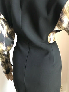 New $2600 CELINE Womens Dress Black/Brown Size 36 Eu ( S US )  France