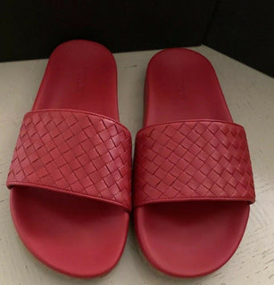 NIB $ 580 Bottega Veneta Herren-Sandalen aus Leder, Rot, 10 US (43 Eu), Italien 