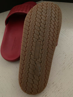 NIB $ 580 Bottega Veneta Herren-Sandalen aus Leder, Rot, 10 US (43 Eu), Italien 