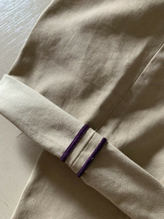 Neu mit Etikett: 395 $ Ralph Lauren Purple Label Herrenjeanshose Slim Fit Beige 34/32L US