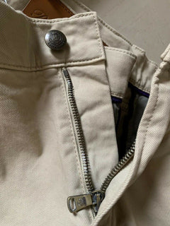 Neu mit Etikett: 395 $ Ralph Lauren Purple Label Herrenjeanshose Slim Fit Beige 34/32L US