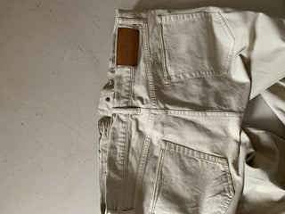 Neu mit Etikett: 395 $ Ralph Lauren Purple Label Herrenjeanshose Slim Fit Beige 34/32L US