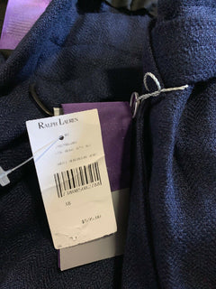 Neu mit Etikett: 595 $ Ralph Lauren Purple Label Herren-Leinenhose Navy 38 US (54 Euro) Italien