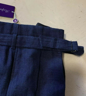 Neu mit Etikett: 595 $ Ralph Lauren Purple Label Herren-Leinenhose Navy 38 US (54 Euro) Italien