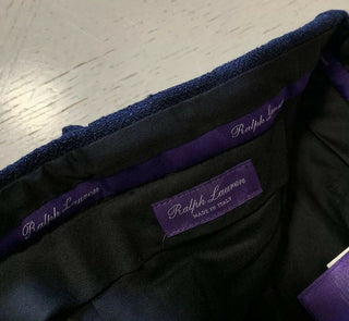Neu mit Etikett: 595 $ Ralph Lauren Purple Label Herren-Leinenhose Navy 38 US (54 Euro) Italien