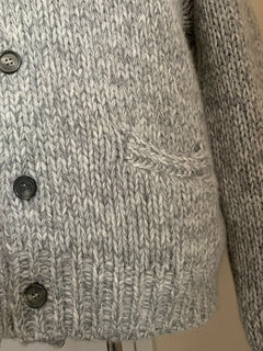 Neu mit Etikett: 2495 $ Ralph Lauren Purple Label Herren-Kaschmir-Cardigan-Pullover Grau XL Italien