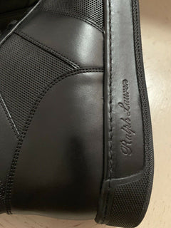 Neu $850 Ralph Lauren Purple Label Herren High Top Sneakers Schuhe Schwarz 11,5 US Ita