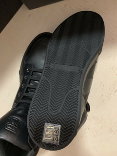 Neu $850 Ralph Lauren Purple Label Herren High Top Sneakers Schuhe Schwarz 11,5 US Ita