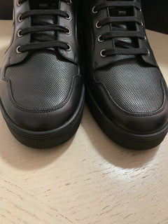 Neu $850 Ralph Lauren Purple Label Herren High Top Sneakers Schuhe Schwarz 11,5 US Ita