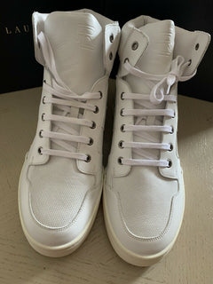 Neu $850 Ralph Lauren Purple Label Herren High Top Sneakers Schuhe Weiß 11,5 US Ita