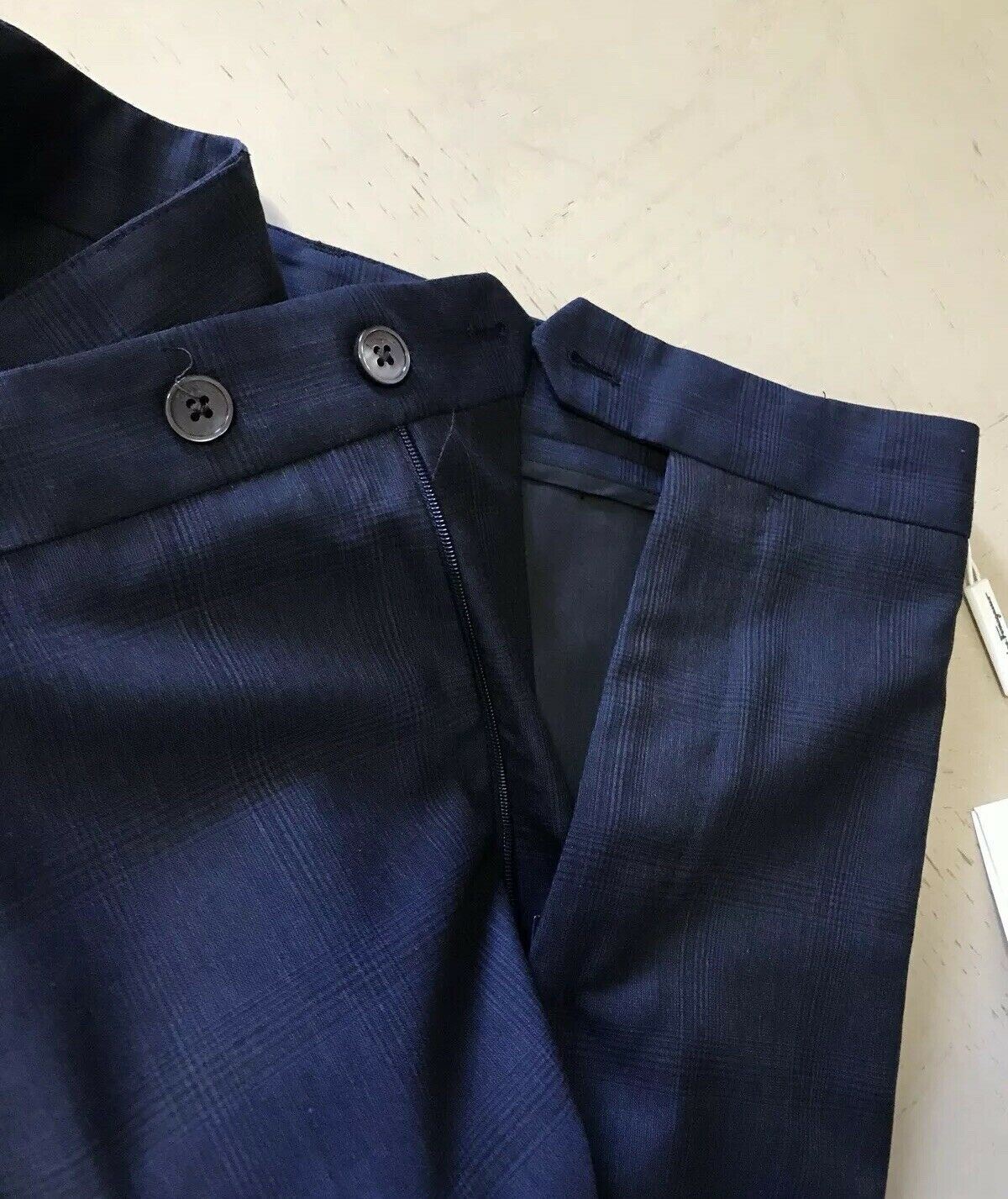 NWT $790 Salvatore Ferragamo Mens Dress Pants Dark Blue 40 US ( 56 Eu ) Italy