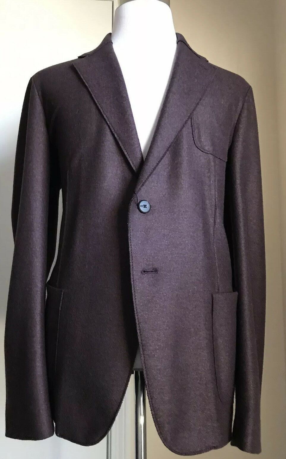 NWT Armani Collezioni Sport Coat Jacket Blazers Burgundy 46R US ( 56R Eu )