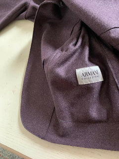 Neu mit Etikett Armani Collezioni Sport Mantel Jacke Blazer Burgund 46R US (56R Eu)