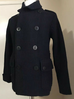 Neu mit Etikett: 2495 $ Ralph Lauren Purple Label Herren-Strickjacke, Strickjacke, Marineblau, S, Italien