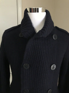 Neu mit Etikett: 2495 $ Ralph Lauren Purple Label Herren-Strickjacke, Strickjacke, Marineblau, S, Italien