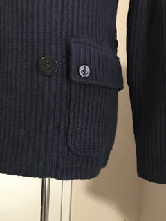 Neu mit Etikett: 2495 $ Ralph Lauren Purple Label Herren-Strickjacke, Strickjacke, Marineblau, S, Italien