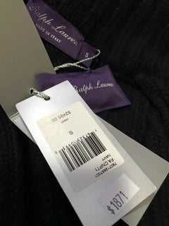 Neu mit Etikett: 2495 $ Ralph Lauren Purple Label Herren-Strickjacke, Strickjacke, Marineblau, S, Italien