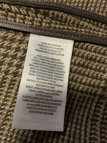 New$1195 Polo Ralph Lauren Men Linen/Silk Coat Trench Coat Brown 44R US