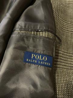 Neu$1195 Polo Ralph Lauren Herren-Mantel aus Leinen/Seide, Trenchcoat, Braun, 44R US