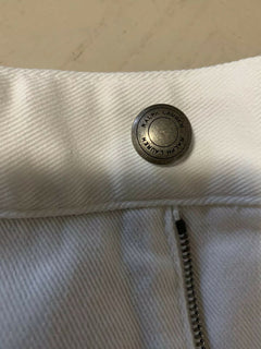 Neu mit Etikett: 695 $ Ralph Lauren Purple Label Herrenjeanshose Weiß/Schwarz 40/32L Italien
