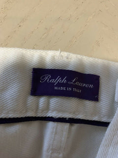 Neu mit Etikett: 695 $ Ralph Lauren Purple Label Herrenjeanshose Weiß/Schwarz 40/32L Italien