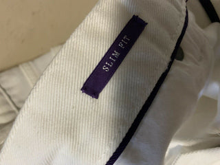 Neu mit Etikett: 695 $ Ralph Lauren Purple Label Herrenjeanshose Weiß/Schwarz 40/32L Italien