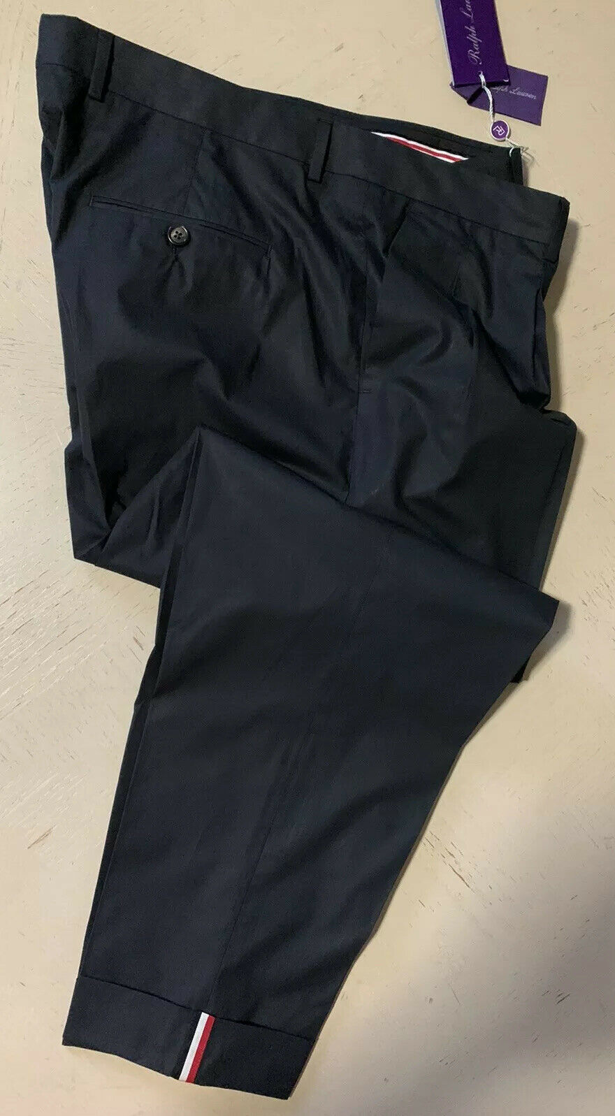 NWT $495 Ralph Lauren Purple Label Men Pants Black 36 US ( 52 Euro )