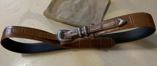 New $3150 Bottega Veneta Mens Crocodile Belt 509419 Brown 105/42 Italy