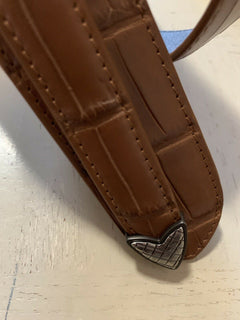 New $3150 Bottega Veneta Mens Crocodile Belt 509419 Brown 105/42 Italy