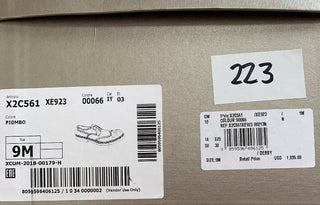 New $1095 Giorgio Armani Men Spectator Shoes Gray 10.5 US/9.5 Eu X2C561