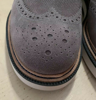 New $1095 Giorgio Armani Men Spectator Shoes Gray 10.5 US/9.5 Eu X2C561