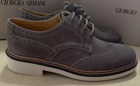 New $1095 Giorgio Armani Men Spectator Shoes Gray 10.5 US/9.5 Eu X2C561