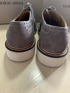New $1095 Giorgio Armani Men Spectator Shoes Gray 10.5 US/9.5 Eu X2C561