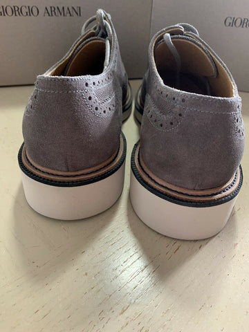 New $1095 Giorgio Armani Men Spectator Shoes Gray 10.5 US/9.5 Eu X2C561
