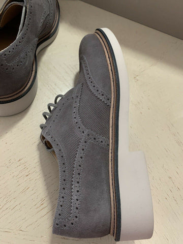 New $1095 Giorgio Armani Men Spectator Shoes Gray 10.5 US/9.5 Eu X2C561