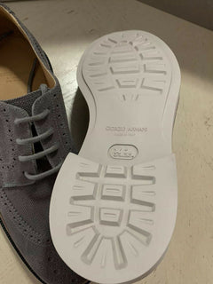 New $1095 Giorgio Armani Men Spectator Shoes Gray 10.5 US/9.5 Eu X2C561