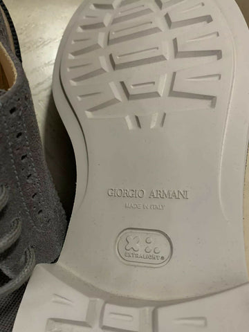 New $1095 Giorgio Armani Men Spectator Shoes Gray 10.5 US/9.5 Eu X2C561