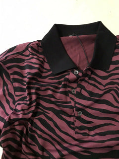 NWT $590 Bottega Veneta Mens Polo Shirt Black/Burgundy M US ( 50 Eu ) Italy