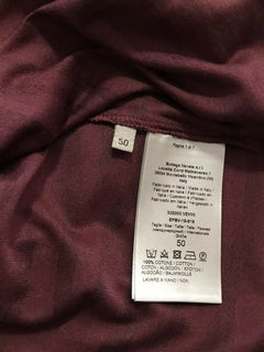 NWT $590 Bottega Veneta Mens Polo Shirt Black/Burgundy M US ( 50 Eu ) Italy