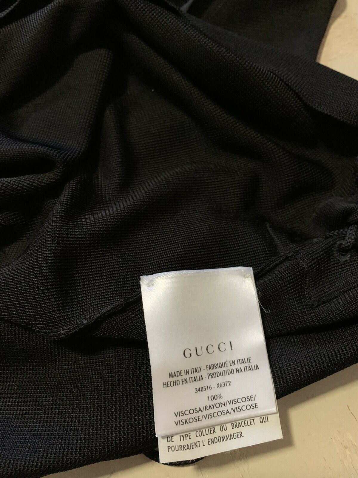 $1245 Gucci  Women’s Blouse Black Size M Made In Italy