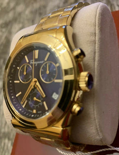 NIB $2150 Мужские часы Salvatore Ferragamo SFH6006 из нержавеющей стали, золото, Швейцария 