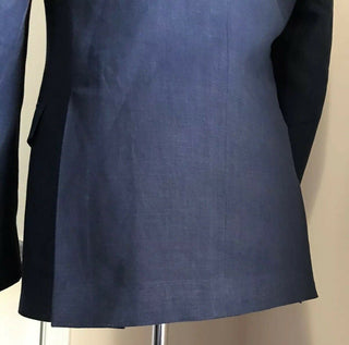 NWT $1995 Ralph Lauren Purple Label Herren Leinen Sportmantel Blazer Marineblau 42R US Ita
