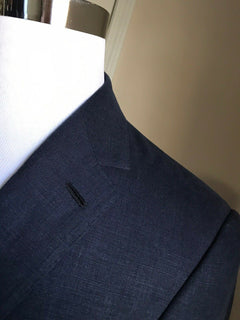 NWT $1995 Ralph Lauren Purple Label Herren Leinen Sportmantel Blazer Marineblau 42R US Ita